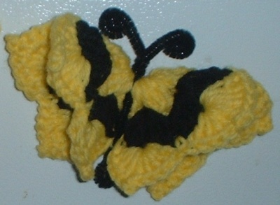 HANDMADE BUTTERFLY MAGENTS (SET OF TWO) $3.25