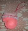 HANDCRAFTED PINK FELT ORNAMENT  $1.50