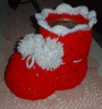 CROCHETED SANTA BOOT